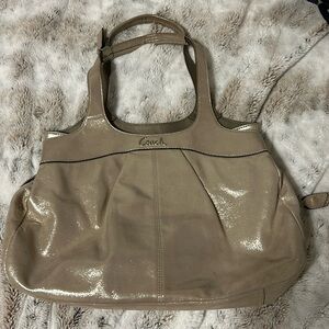 Shimmery Coach Shoulder Bag